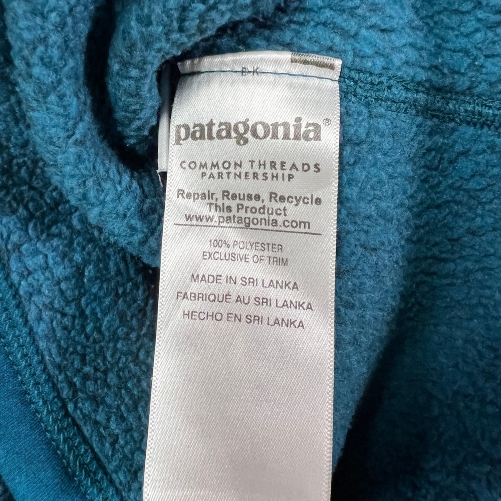 Patagonia Better Sweater 1/4 Quarter Zip Pullover Women‎ M Blue Fleece Outdoor - Picture 6 of 8